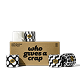 A medium box of Who Gives A Crap 100% Bamboo Toilet Paper with black and white wrappers - eco-friendly, biodegradable and sustainable toilet paper