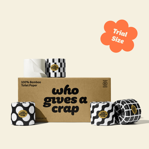 Premium 100% Bamboo Toilet Paper - Double Length 12 Rolls